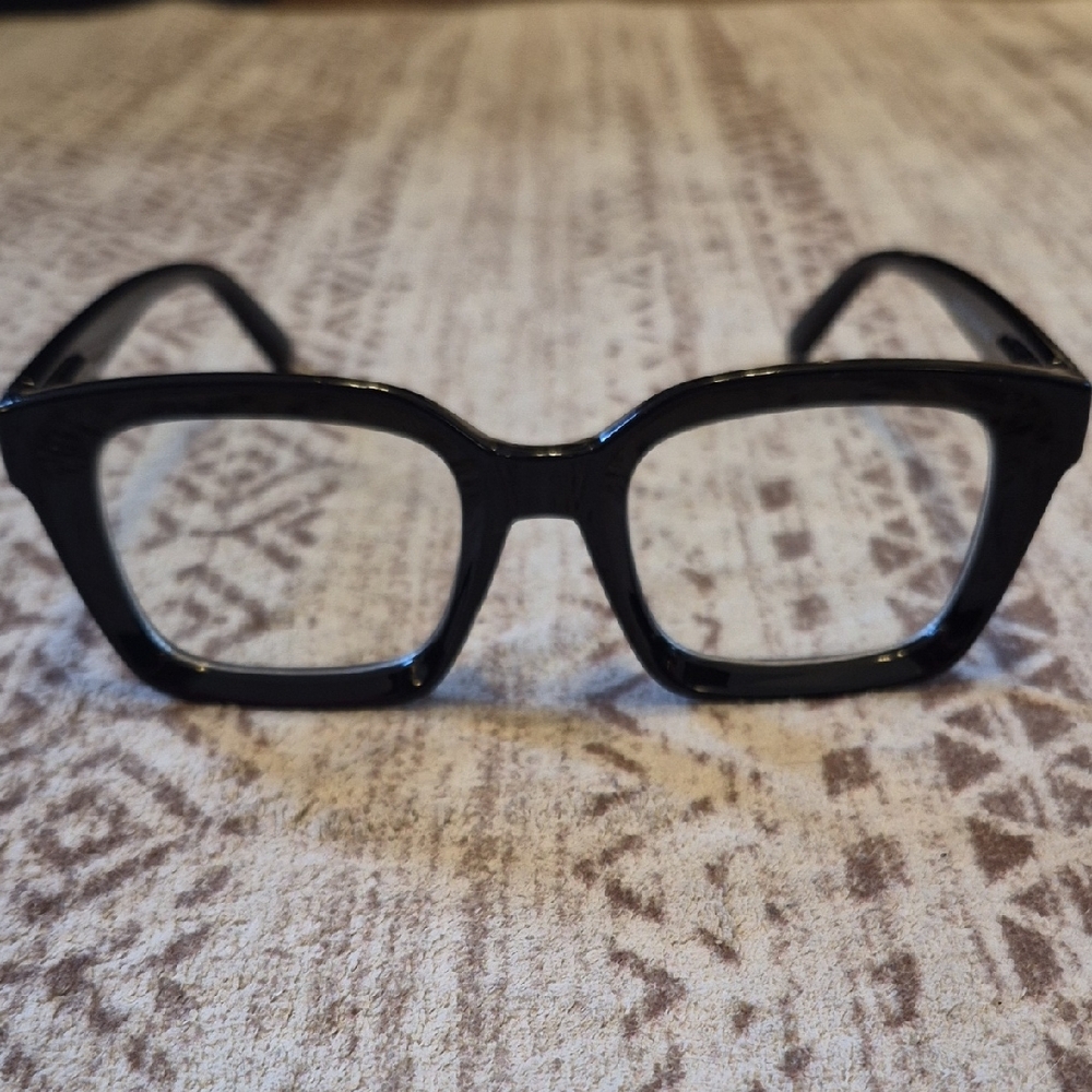 Black Square Frame Blue Light Glasses